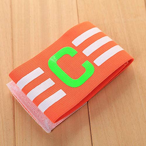 Potelin Kinbelle Soccer Armbands Multi Color Adjustable Football Captain Armband Yellow Durable and Useful