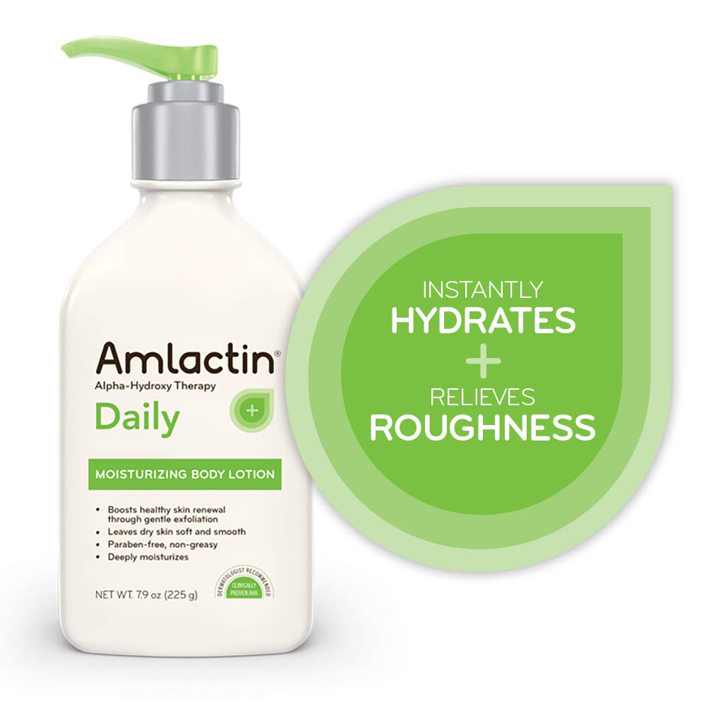 AmLactin Daily Moisturizing Body Lotion, 7.9 Ounce (Pack of 1) Bottle, Paraben Free : Beauty