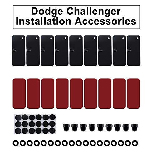 image for Danti Rear Window Louvers Scoop Louvers Installation Hardware for Ford