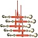 Vulcan Classic Ratchet Style Load Binder with Grab and Slip Hooks - 6,600 lbs. Safe Working Load (for 3/8'' Grade 70 Chain - Pack of 5)