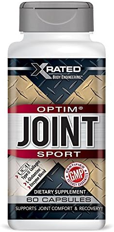Xrated Body Engineering Optim Joint Sport (60 caps) with UC-II Type 2 Collagen, Clinically Proven 2X More Effective Than Glucosamine &amp; Chondroitin: Turmeric, Boswellia &amp; Glutamine for Muscle Recovery