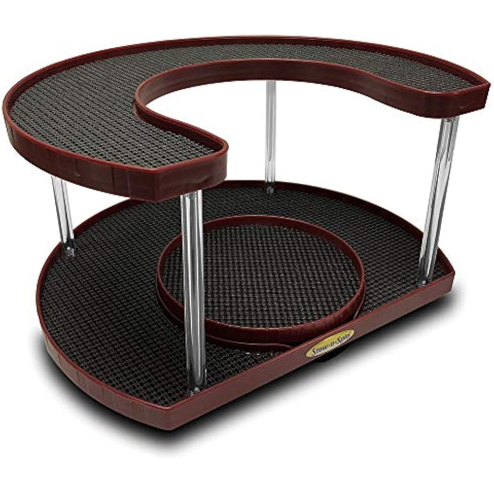  Lazy Susans StownSpin Wine Deluxe 2 Tier Turntable Spice Rack