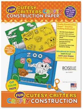 Cutesy Critters Crafty Printed Construction Paper Pad