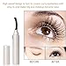 Heated Eyelash Curler,Mini Electric Eyelash Curler Brush,Eyelash Curler with Comb Long Lasting Curled,Portable Electric Makeup Eye Lashes Brush (white)