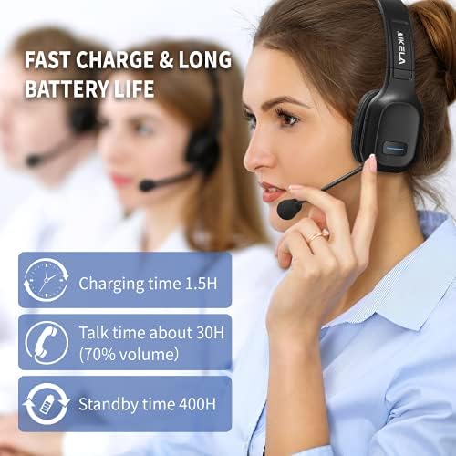 Bluetooth ear headset with time display, mute button, and microphone priced at $36.98.