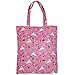ADELEY Cute Pink Medium 39 x 36 cm Unicorn Rainbow Reusable Waterproof Shoulder Handbag Tote Bag for Women Kids