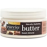Cuccio Naturale Butter Blend Sweet Almond Body Butter – Ultra Moisturizing Non-Greasy Cream for Dry Skin – Enriched with Vitamin E & Fatty Acids – Paraben & Cruelty Free – 8 oz (Pack of 1)