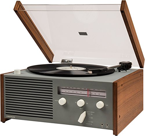 Crosley-CR6033A-GY-Otto-2-Speed-Turntable-with-Bluetooth-AMFM-Radio-and-Aux-in