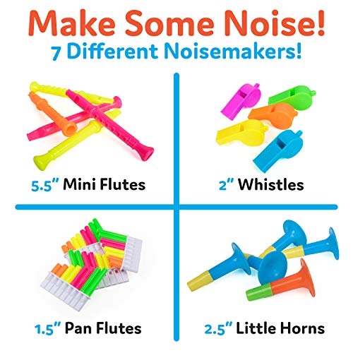 PartySticks Party Favors for Kids - 120pc Assorted Carnival Party Supplies, Small Bulk Toys for Goodie Bags - Thumbnail 2