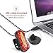 Albrillo Bicycle Tail Light, USB Rechargeable Rear Bike Lights With Waterproof and 6 Light Modes Function, Bright Safety Led Bike Back Light
