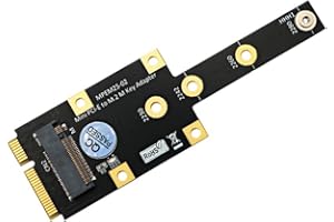 Yahewer Mini PCI-E to M.2 M Key Adapter Mini PCIExpress to NVME SSD Converter Riser Board Expansion Card for 2230 2242 2260 2