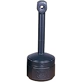 Justrite 26806D Polyethylene Personal Smokers Cease Fire Cigarette Butt Receptacle, 1 Gallon Capacity, 11" OD x 30" Height, D