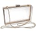 HQdeal Luxury Acrylic Fashionable Transparent Evening Clutches Shoulder Bags Handbag for Women Ladies Gift Ideal