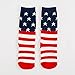 Efanr Kids USA Flag Socks Casual Crew Fashionable Cotton Striped and Star Socks (1~3 years old)