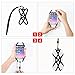 Cell Smartphone Phone Lanyard Strap, Universal Case Cover Holder Lanyard Necklace Wrist Strap With ID Card Slot For iPhone X 8 7 6S 6 Plus Galaxy S7 S6(Veiled Rose)