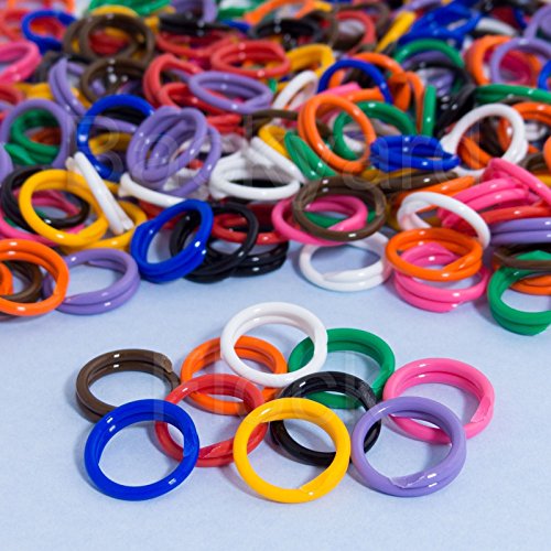 30 Pack Spiral Chicken Poultry Leg Bands Rings - #11 11/16