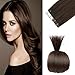YILITE Tape in Human Hair Extensions Human Hair 16inch #2 Darkest Brown Full Cuticle Virgin Hair Straight Tape in Hair Extensions 40g 20pcs
