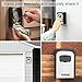 TOWOKE Key Lock Box Wall Mount Waterproof Combination Key Safe Box for Outside, Zinc Alloy Key Storage Box with Resettable Code for House Spare Keys, 5 Key Capacity - Mounting Kit Included