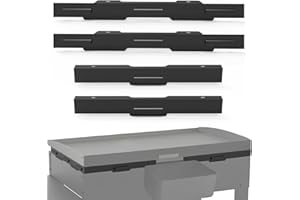 Koutemie Wind Guard for Blackstone 28" Griddle Accessories with Magnetic Grill Heat Shield, Heavy Duty Steel Wind Screens Compatible with Rear Grease Cup, Hood and Side Shelf, Black