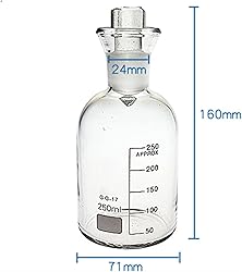VERIMP 2 Pcs 250ml Glass Dissolved Oxygen