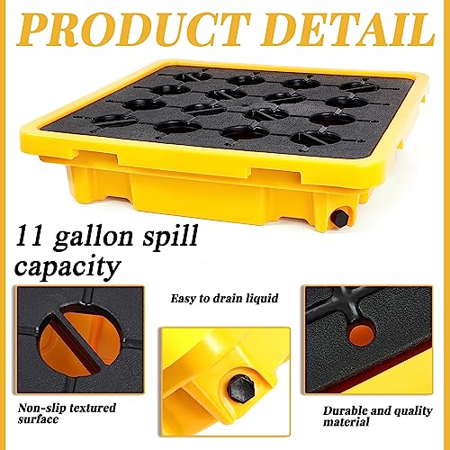 1 Drum Spill Containment Platform - Industrial Spill Pallet For Hazardous Materials