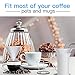 Stainless Steel Coffee Filters, IdealHouse Pour Over Coffee Dripper Cone Coffee Filter with Pour Over Cup Stand, Spoon and Brush,BPA Free,4 Cups
