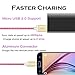 Magic-T 4 Pack 6.6ft USB Cords Micro Charging Cable with Gold-Plated for Samsung,LG G4, HTC M9, PS4 and More Android Device