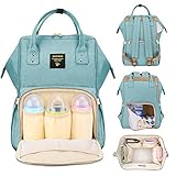 SUNVENO Insulated Diaper Bag Backpack Large Waterproof Nappy Changing Mummy Women Bag
