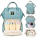 SUNVENO Diaper Bag Backpack Functional Baby Nappy Changing Bag with Insulated Pockets Waterproof Fabric Large Capacity