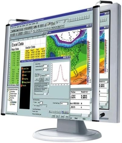 Wholesale CASE of 3 - Kantek LCD Magnifier-Magnifier, LCD, Adjustable Mag. Level, Fits 17", Aluminum
