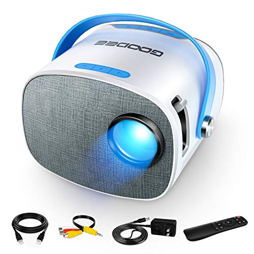 Mini Projector, GooDee YG230 Video Projector, LED Portable Home Theater Projector 1080P Supported, Compatible with PS4…