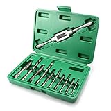 GORCHEN Damaged Screw Extractor Set Remove Stripped or Broken Screws Bolt Fastener Easy Out with Right Handed Boring Drill Bit Set 3-10mm 11pcs