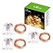 LE Fairy Light with Timer, Battery Operated, 20 ft 60 Micro Starry LED, Warm White, Decorative Cooper String Light for Indoor Outdoor Wedding, Party, Bedroom, Room Decor and More, Pack of 3