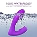 Clitoral Sucking Vibrator，G Spot Vibrating Realistic Dildo 2 in 1 Vibrators Clitoris & G-Spot Stimulator with 9 Suction & Vibration Modes Waterproof, Rechargeable (Purple)