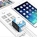 Universal Travel Adapter Type C 4 USB International Power Plug Converter Wall Charger for UK European EU AU US for 200 Countries (blue) (Does Not Convert Voltage)