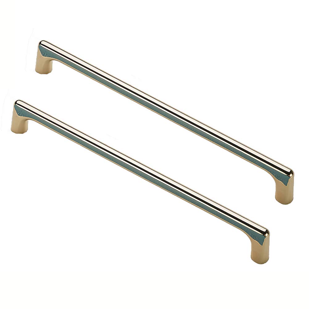 BOZONLI Golden Cupboard Handles, Kitchen Door Cabinet Furniture Drawer T Bar Pulls (320mm, 2 Pack)