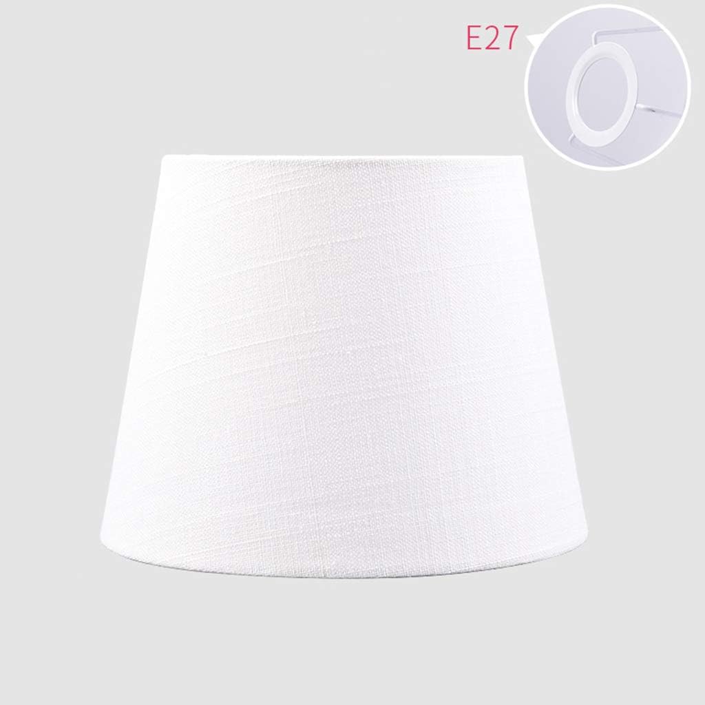 small white drum lamp shade
