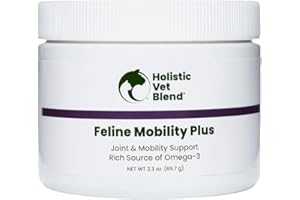 Holistic Vet Blend Feline Mobility Plus - Chicken Liver Cat Supplement - Joint Health and Mobility Support for Cat Owners