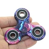 Elaco Multi Color Triangle Gyro Finger Spinner Fidget Plastic EDC Hand For Autism/ADHD Anxiety Stress Relief Focus Toys Gift (B)