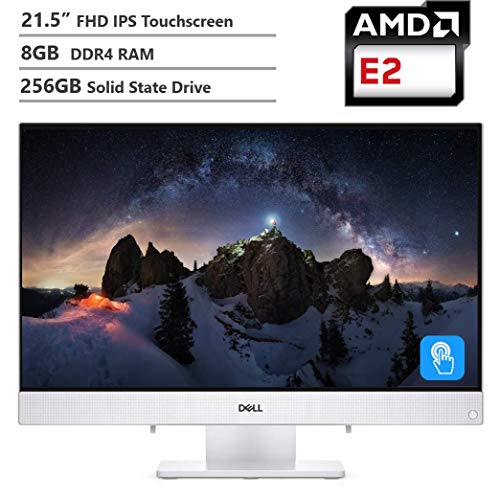2019 Dell Inspiron 22 All-in-One AIO Desktop Computer 21.5″ FHD IPS Touch Display AMD E2-9000, 8GB RAM, 256GB Solid State Drive, HDMI, Multi-Card Reader, Wireless-AC, Wireless Keyboard&Mouse, Win10