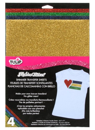 Tulip Primary Shimmer Transfer Sheets