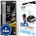 Galaxy Note 9 Screen Protector, [Dome Glass] Full 3D Curved Edge Tempered Glass Shield [Liquid Dispersion Tech] Easy Install Kit by Whitestone for Samsung Galaxy Note 9 (2018) - 2 Pack primary