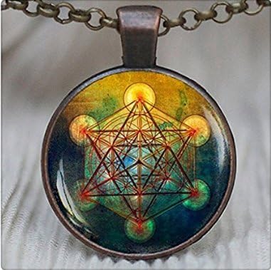 Metatron's Cube Pendant, Sacred Geometry Jewelry, Metatrons Cube, Geometric Necklace, Jewelry for Men