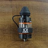 18mm ModShield TipTop ByJojo Silicone Tank Band with Drip Tip Cover Vape Ring Top Covers WHOLESALE OPTION (Black (2 Pieces))