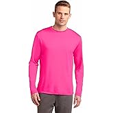 Clothe Co. Mens Long Sleeve Tee Shirts Moisture Wicking Dry Fit T-Shirts (Available in Big & Tall)