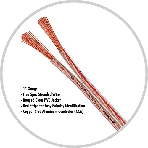 InstallGear 14 Gauge AWG 30ft Speaker Wire True Spec and Soft Touch