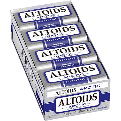 Altoids Artic Mints, Peppermint, 1.2 Ounce (Pack of 8)