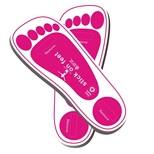 120 Pairs(240feets Total) Disposable Pink Stick on Foot