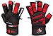 Crown Gear Weightlifting Gloves for Gym Fitness Crossfit Bodybuilding - Workout Weight Lifting Gloves for Men & Women - Dominator X Leather Crossfit Training Gloves Wrist Support Wraps (L)