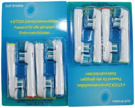 8 PCS Generic Oral B Compatible Toothbrush Replacement Heads SB-417A